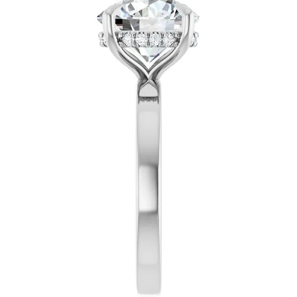 Claw-Prong Hidden Halo-Style Engagement Ring Image 4 Virtus Collective Newport Beach , CA