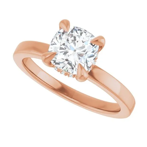 Claw-Prong Hidden Halo-Style Engagement Ring Image 5 Shipley's Fine Jewelry Hampstead, MD