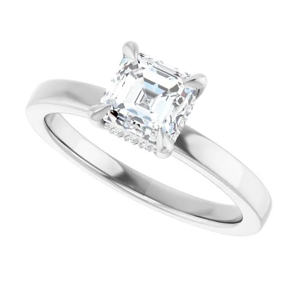 Claw-Prong Hidden Halo-Style Engagement Ring Image 5 J. Thomas Jewelers Rochester Hills, MI