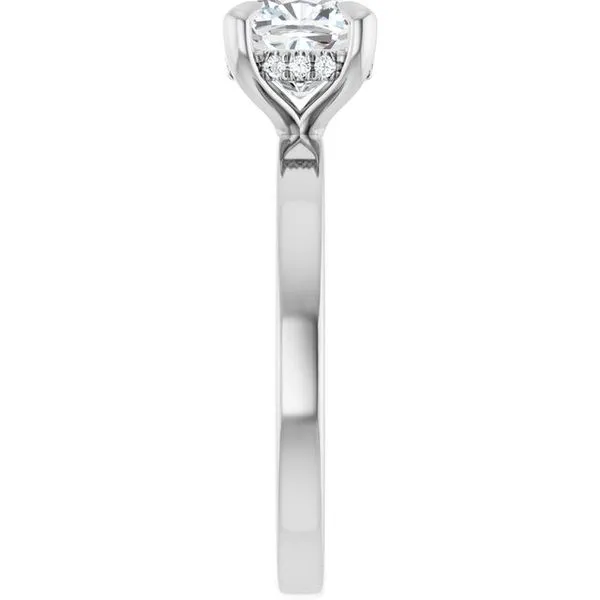 Claw-Prong Hidden Halo-Style Engagement Ring Image 4 Arezzo Jewelers Elmwood Park, IL