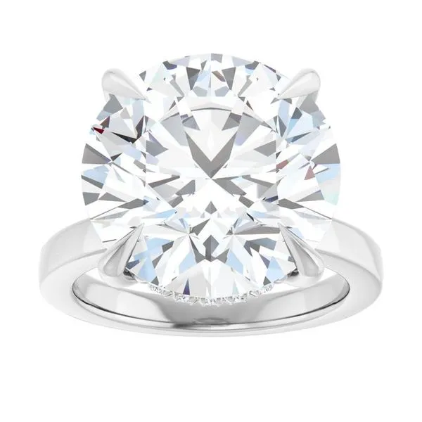 Claw-Prong Hidden Halo-Style Engagement Ring Image 3 Jimmy Smith Jewelers Decatur, AL