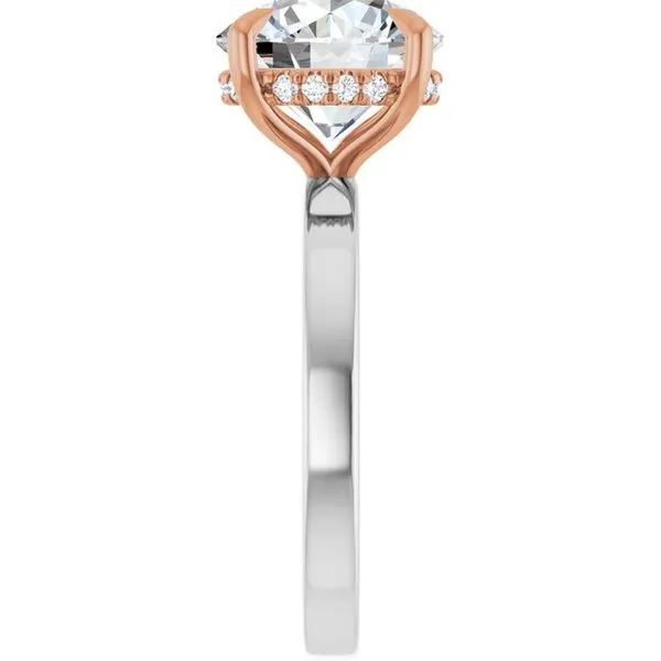 Claw-Prong Hidden Halo-Style Engagement Ring Image 4 J. Thomas Jewelers Rochester Hills, MI
