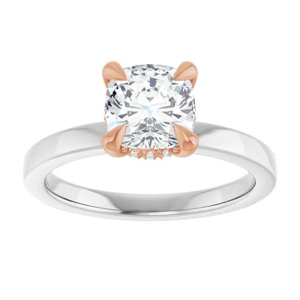 Claw-Prong Hidden Halo-Style Engagement Ring Image 3 Mark Jewellers La Crosse, WI