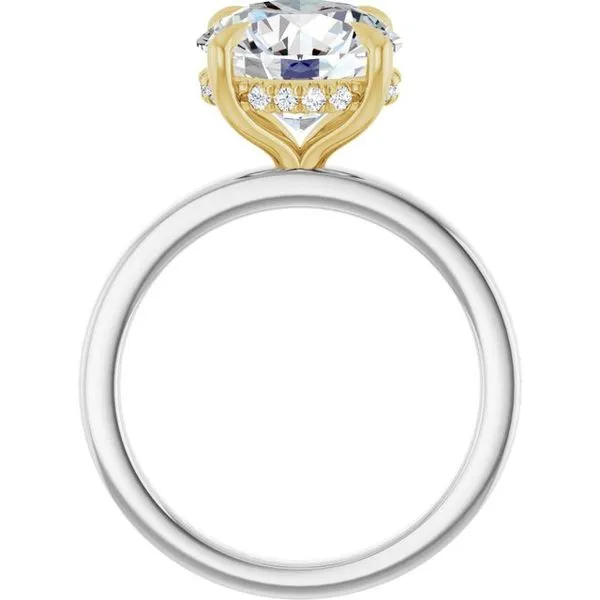 Claw-Prong Hidden Halo-Style Engagement Ring Image 2 Paul James Jewelers Angels Camp, CA