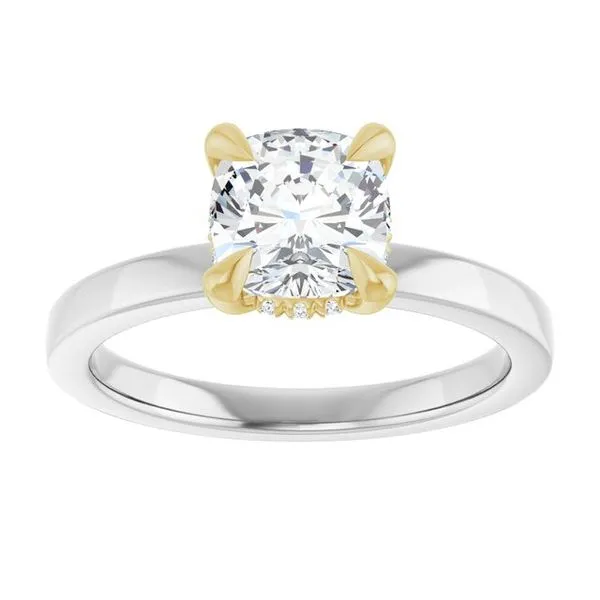 Claw-Prong Hidden Halo-Style Engagement Ring Image 3 Mark Jewellers La Crosse, WI