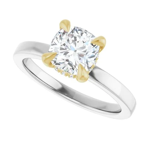 Claw-Prong Hidden Halo-Style Engagement Ring Image 5 Raleigh Diamond Fine Jewelry Raleigh, NC