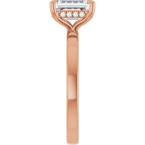 Claw-Prong Hidden Halo-Style Engagement Ring Image 4 Raleigh Diamond Fine Jewelry Raleigh, NC