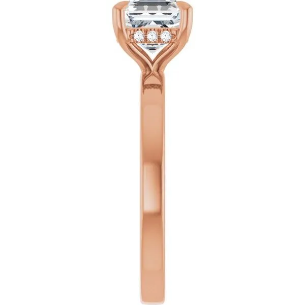 Claw-Prong Hidden Halo-Style Engagement Ring Image 4 Clater Jewelers Louisville, KY