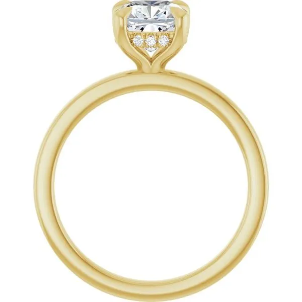 Claw-Prong Hidden Halo-Style Engagement Ring Image 2 Futer Bros Jewelers York, PA