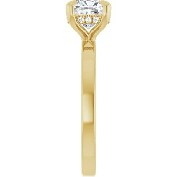 Claw-Prong Hidden Halo-Style Engagement Ring Image 4 Natale Jewelers Sewell, NJ