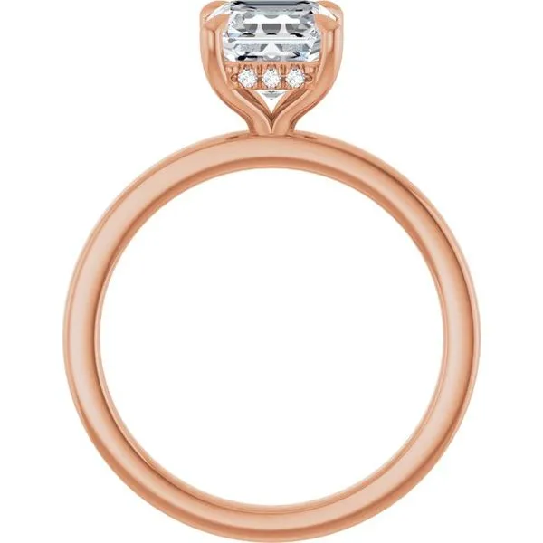 Claw-Prong Hidden Halo-Style Engagement Ring Image 2 J. Thomas Jewelers Rochester Hills, MI