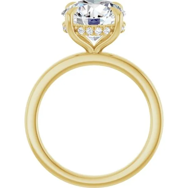 Claw-Prong Hidden Halo-Style Engagement Ring Image 2 Shipley's Fine Jewelry Hampstead, MD