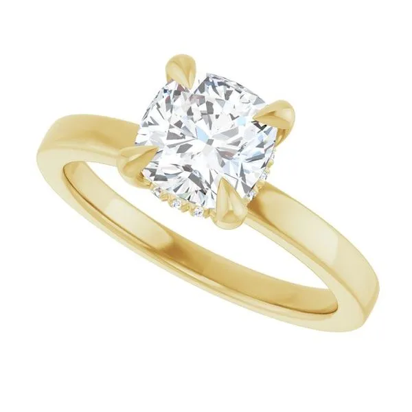 Claw-Prong Hidden Halo-Style Engagement Ring Image 5 Futer Bros Jewelers York, PA