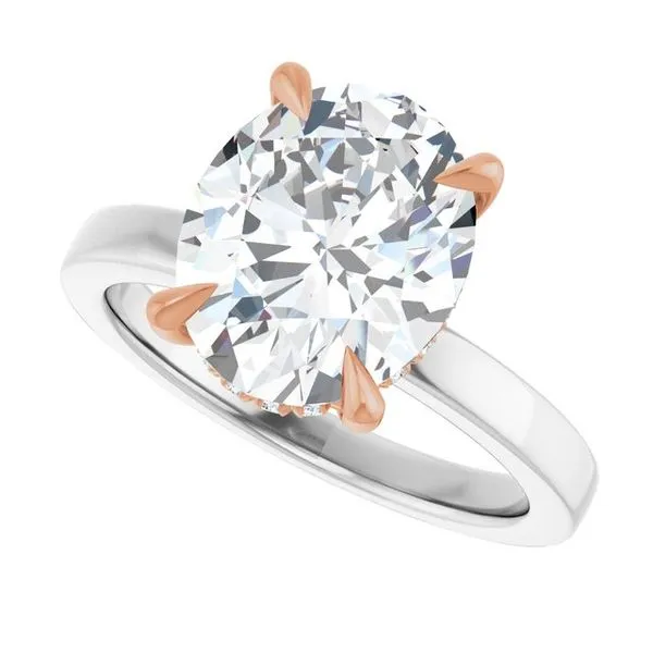 Claw-Prong Hidden Halo-Style Engagement Ring Image 5 J. Thomas Jewelers Rochester Hills, MI