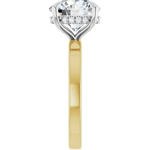 Claw-Prong Hidden Halo-Style Engagement Ring Image 4 Clater Jewelers Louisville, KY