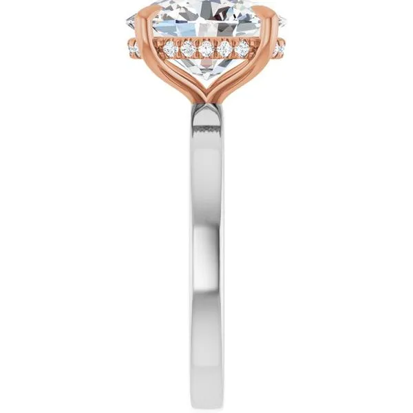 Claw-Prong Hidden Halo-Style Engagement Ring Image 4 Futer Bros Jewelers York, PA