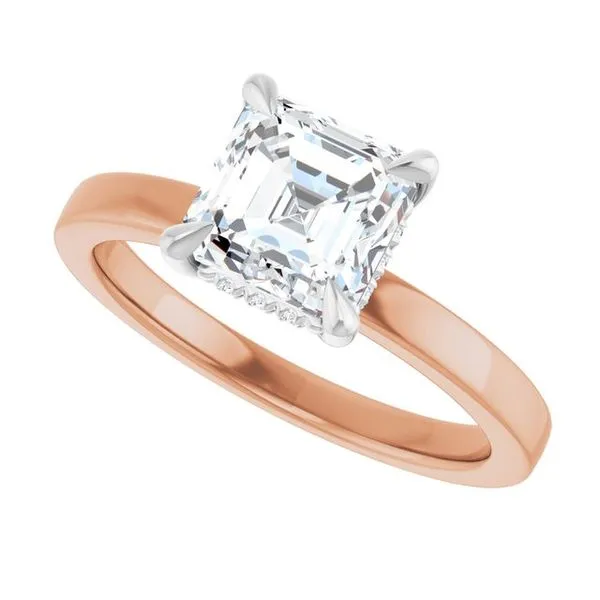 Claw-Prong Hidden Halo-Style Engagement Ring Image 5 Paul James Jewelers Angels Camp, CA