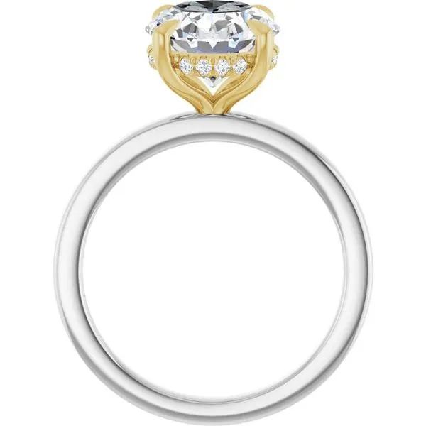 Claw-Prong Hidden Halo-Style Engagement Ring Image 2 Mark Jewellers La Crosse, WI