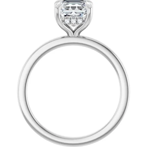 Claw-Prong Hidden Halo-Style Engagement Ring Image 2 Northwood Jewelers Northwood, OH