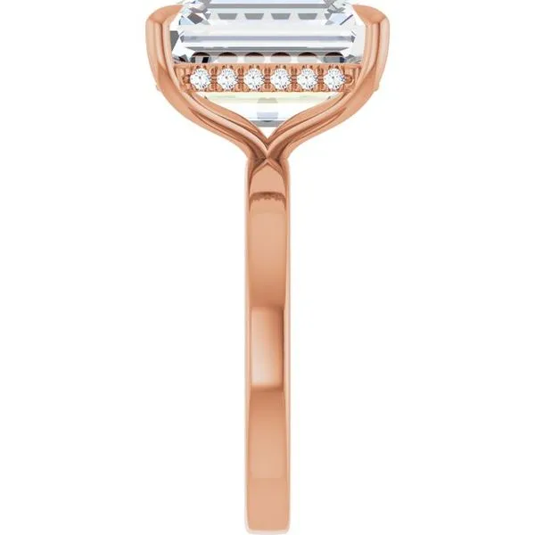 Claw-Prong Hidden Halo-Style Engagement Ring Image 4 Paul James Jewelers Angels Camp, CA