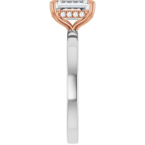 Claw-Prong Hidden Halo-Style Engagement Ring Image 4 Mark Jewellers La Crosse, WI