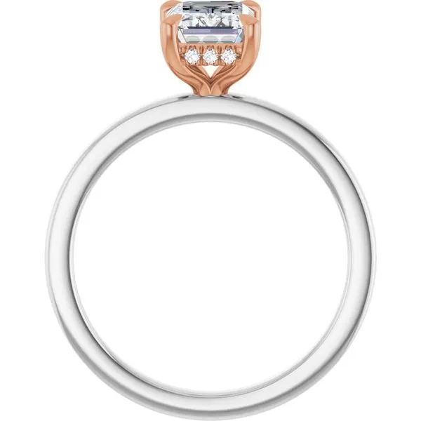 Claw-Prong Hidden Halo-Style Engagement Ring Image 2 Northwood Jewelers Northwood, OH