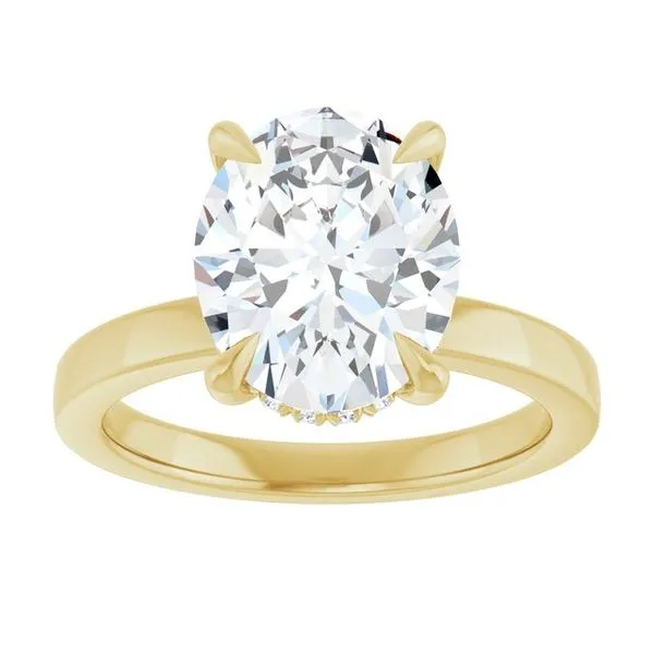 Claw-Prong Hidden Halo-Style Engagement Ring Image 3 Paul James Jewelers Angels Camp, CA
