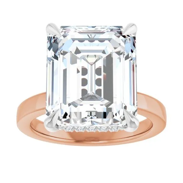 Claw-Prong Hidden Halo-Style Engagement Ring Image 3 Mark Jewellers La Crosse, WI