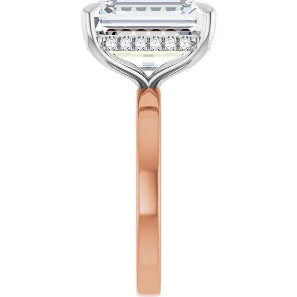 Claw-Prong Hidden Halo-Style Engagement Ring Image 4 Mark Jewellers La Crosse, WI