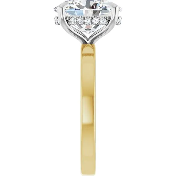 Claw-Prong Hidden Halo-Style Engagement Ring Image 4 Clater Jewelers Louisville, KY