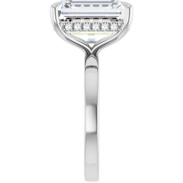 Claw-Prong Hidden Halo-Style Engagement Ring Image 4 J. Thomas Jewelers Rochester Hills, MI