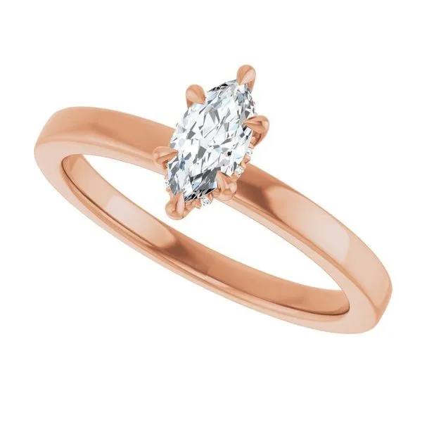 Claw-Prong Hidden Halo-Style Engagement Ring Image 5 The Jewelry Source El Segundo, CA