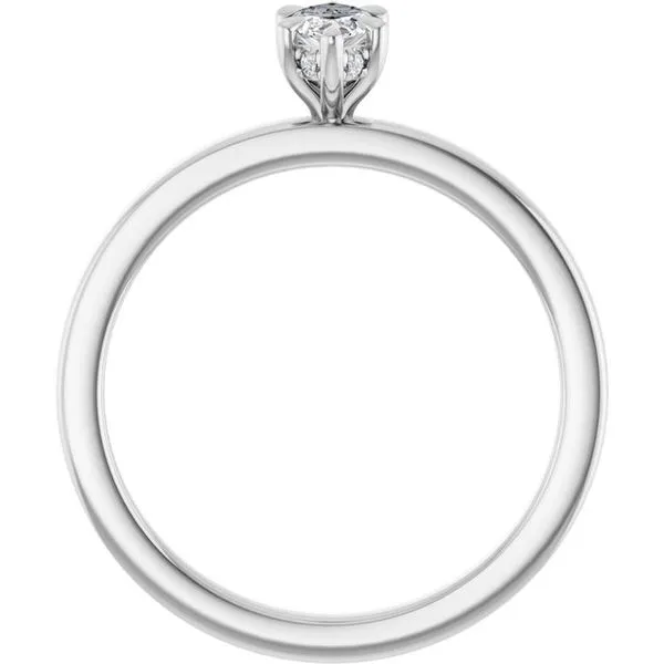 Claw-Prong Hidden Halo-Style Engagement Ring Image 2 JF Jones Jewelers Rochester, NY