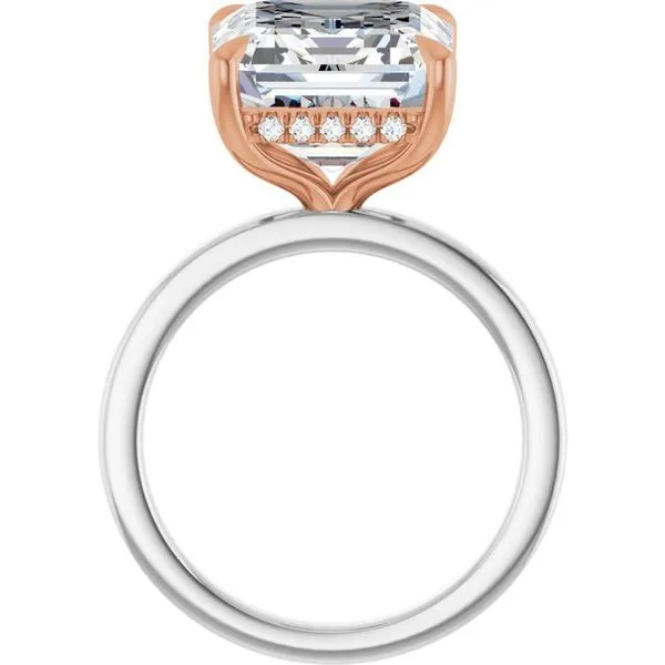 Claw-Prong Hidden Halo-Style Engagement Ring Image 2 Austin's Fine Diamonds & Jewelry Lyndhurst, NJ