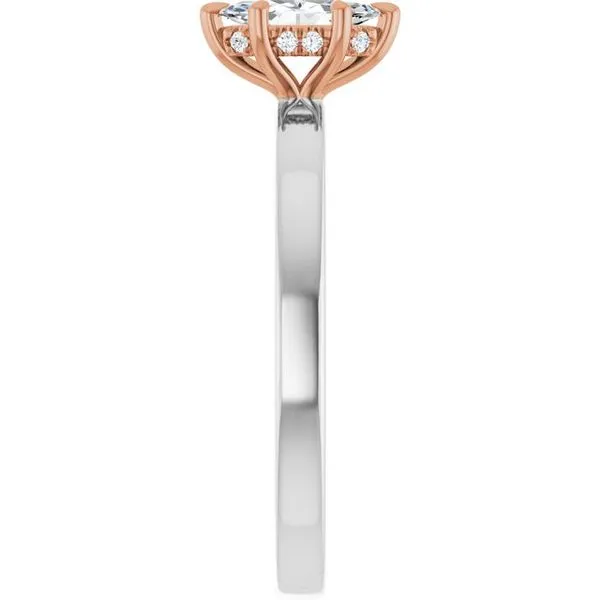 Claw-Prong Hidden Halo-Style Engagement Ring Image 4 Austin's Fine Diamonds & Jewelry Lyndhurst, NJ