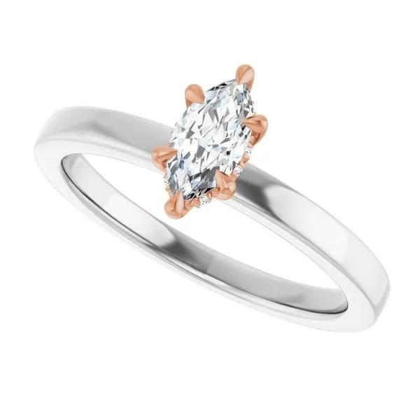 Claw-Prong Hidden Halo-Style Engagement Ring Image 5 Arezzo Jewelers Elmwood Park, IL