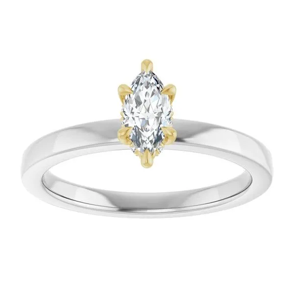 Claw-Prong Hidden Halo-Style Engagement Ring Image 3 Paul James Jewelers Angels Camp, CA