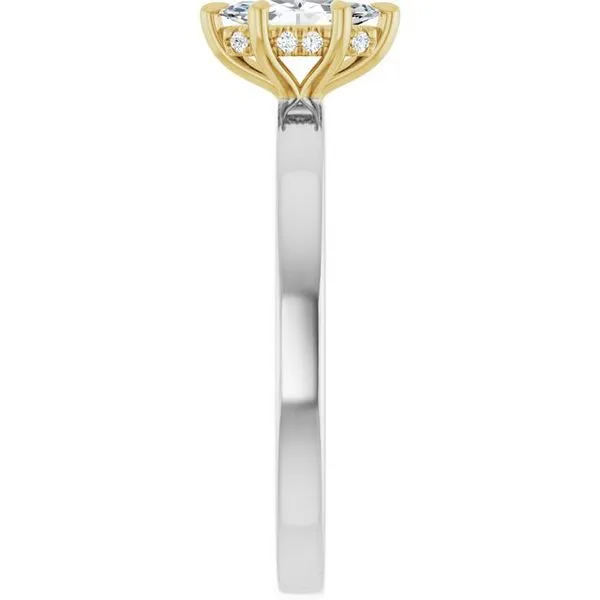 Claw-Prong Hidden Halo-Style Engagement Ring Image 4 Futer Bros Jewelers York, PA