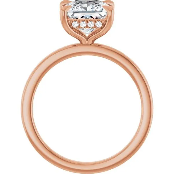 Claw-Prong Hidden Halo-Style Engagement Ring Image 2 Austin's Fine Diamonds & Jewelry Lyndhurst, NJ