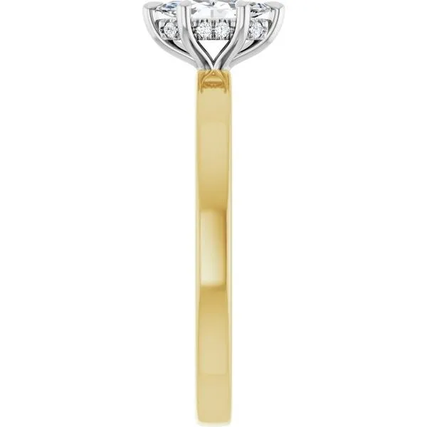 Claw-Prong Hidden Halo-Style Engagement Ring Image 4 JF Jones Jewelers Rochester, NY