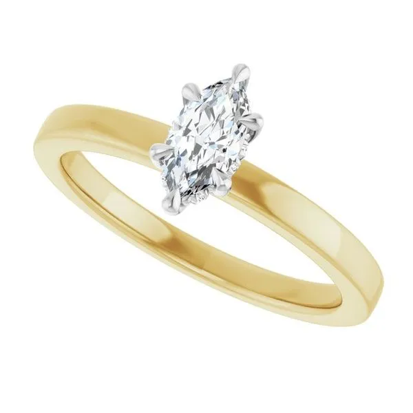 Claw-Prong Hidden Halo-Style Engagement Ring Image 5 Don's Jewelry & Design Washington, IA