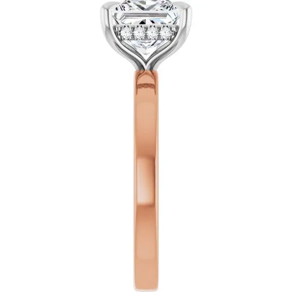 Claw-Prong Hidden Halo-Style Engagement Ring Image 4 Arezzo Jewelers Elmwood Park, IL
