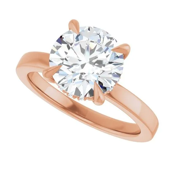 Claw-Prong Hidden Halo-Style Engagement Ring Image 5 Raleigh Diamond Fine Jewelry Raleigh, NC