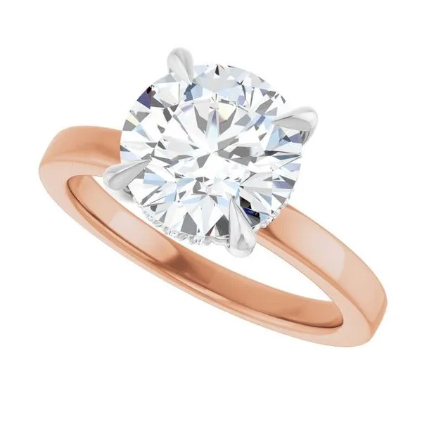 Claw-Prong Hidden Halo-Style Engagement Ring Image 5 J. Thomas Jewelers Rochester Hills, MI