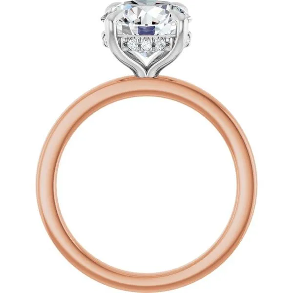 Claw-Prong Hidden Halo-Style Engagement Ring Image 2 J. West Jewelers Round Rock, TX