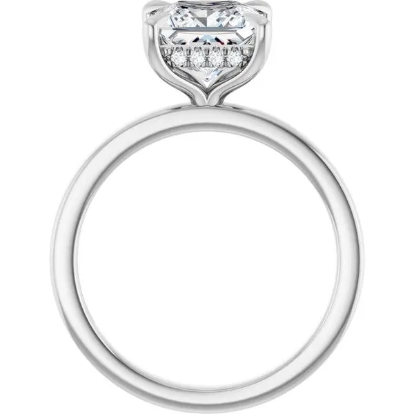 Claw-Prong Hidden Halo-Style Engagement Ring Image 2 Vulcan's Forge LLC KANSAS CITY, MO