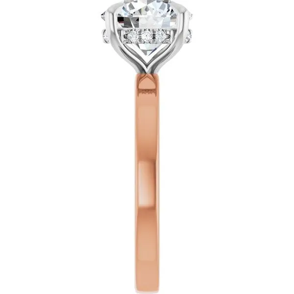 Claw-Prong Hidden Halo-Style Engagement Ring Image 4 Jimmy Smith Jewelers Decatur, AL