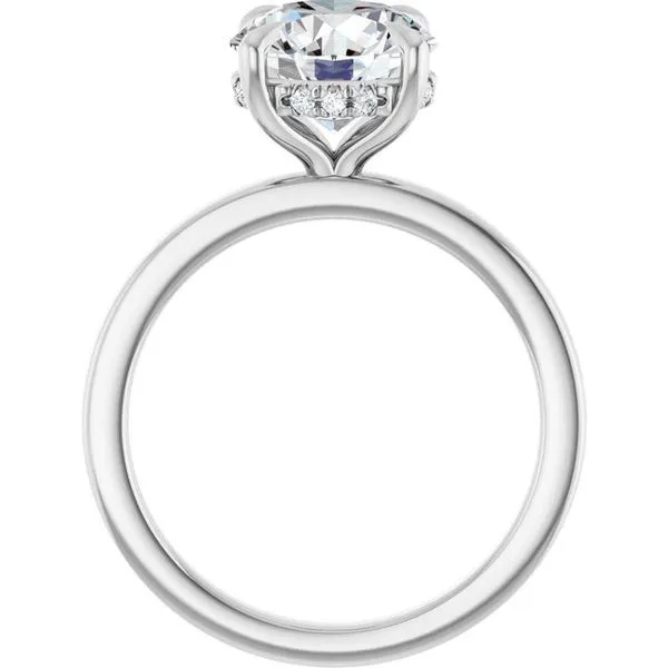 Claw-Prong Hidden Halo-Style Engagement Ring Image 2 Clater Jewelers Louisville, KY
