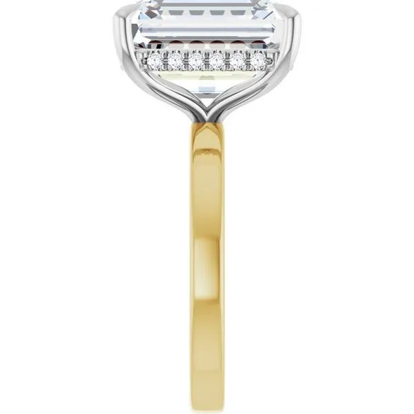 Claw-Prong Hidden Halo-Style Engagement Ring Image 4 Mark Jewellers La Crosse, WI