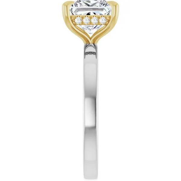 Claw-Prong Hidden Halo-Style Engagement Ring Image 4 J. Thomas Jewelers Rochester Hills, MI